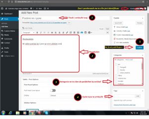 Si te bej nje postim te ri Tutoriale shqip mbi faqet WordPress. 3