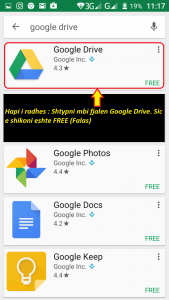 Programe per telefona Android. Si te instaloj Google Drive ne telefon. Tutoriale shqip. 1