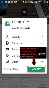 Programe per telefona Android. Si te instaloj Google Drive ne telefon. Tutoriale shqip. 3