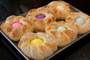 Buka e pashkes. Receta gatimi. veze gjalp fara susami