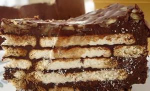 Embelsire me biskota dhe kakao. Receta gatimi te thjeshta.