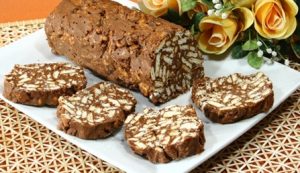 Embelsire e vecante me 3 perberes. Receta gatimi. cokollate e zeze biskota