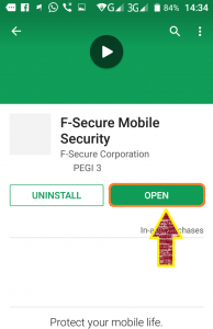 Programe per telefona Android. F-Secure Mobile Security. 5