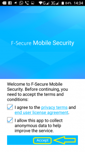 Programe per telefona Android. F-Secure Mobile Security. 6