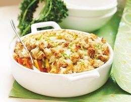 Lulelaker me salce te shijshme ne furre. Receta gatimi.
