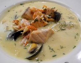 Supe me peshk dhe perime. Receta gatimi. leng limoni