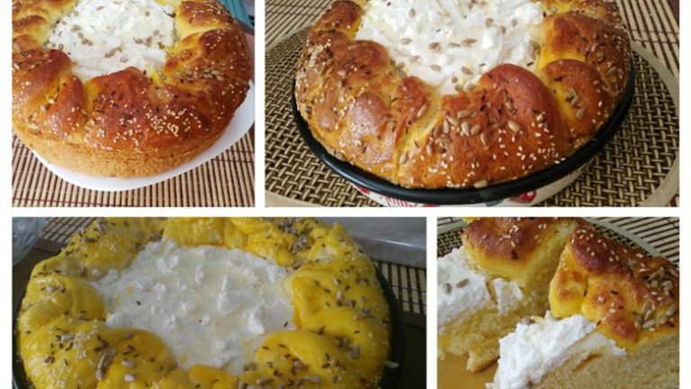 Pogace e mbyllur ne cepa me djathe. Receta Gatimi