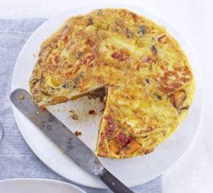 Omelete me patate ne e furre. Receta gatimi. Omelete me patate ne e furre. Receta gatimi.