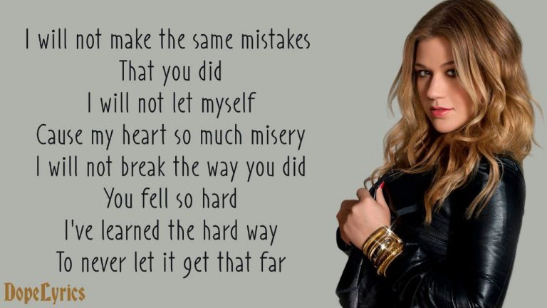 Kelly Clarkson - Because Of You (Lyrics)