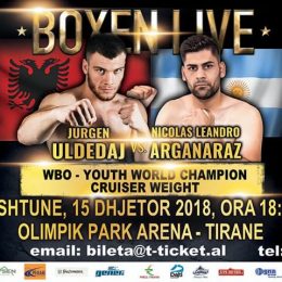 Boksieri shqiptar Jurgen Uldedaj synon titullin per kampion bote WBO Junior.
